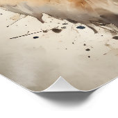 Poster Aquarelle Lion no 4 (Coin)