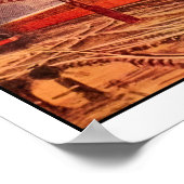 Poster Aquarelle locomotive vintage Flying Scotsman (Coin)