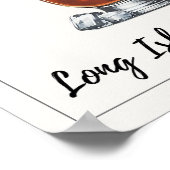 Poster Aquarelle Long Island Iced Tea Cocktail (Coin)