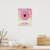Poster Aquarelle Lotus Fleur Namaste Méditation Yoga (Cuisine)