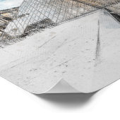 Poster Aquarelle Louvre Paris France | Artistique (Coin)