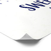 Poster Aquarelle Lune et Étoile Douce Rêve Petit(e) (Coin)