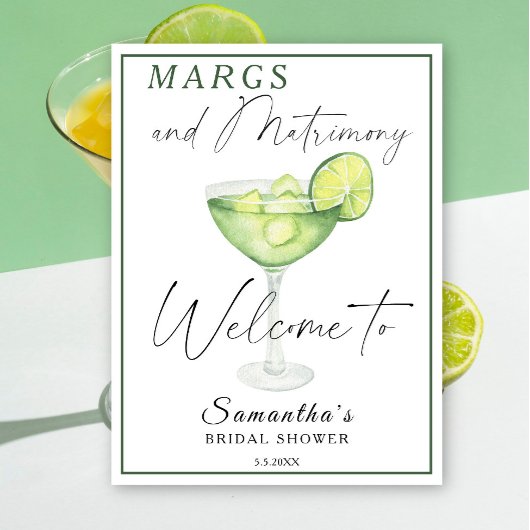 Poster Aquarelle Margarita Brive Bienvenue