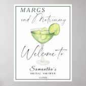 Poster Aquarelle Margarita Brive Bienvenue (Devant)