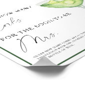 Poster Aquarelle Margarita Douche nuptiale Combien de bou (Coin)