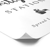 Poster Aquarelle Mariage de tournesol (Coin)