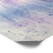 Poster Aquarelle marine de Palm Abstrait (Coin)