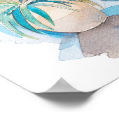 Poster Aquarelle Méditerranée (Coin)
