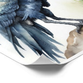 Poster Aquarelle Microraptor Dinosaur (Coin)