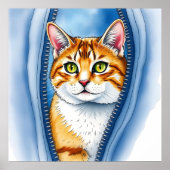 Poster Aquarelle mignonne belle collection populaire de c (Devant)