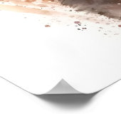 Poster Aquarelle mignonne Panda rouge Motivation (Coin)