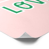 Poster Aquarelle mignonne Plante de maison Tropical sur r (Coin)