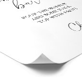 Poster Aquarelle moderne au citron - bar pétillant (Coin)