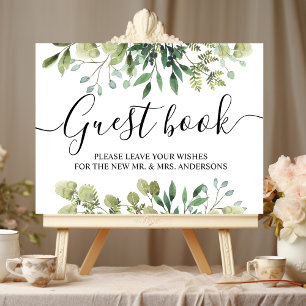 Poster Aquarelle moderne Branche des Feuilles verts