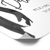 Poster Aquarelle Moderne élégant Bow noir Bow Bow Signal (Coin)