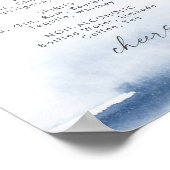 Poster Aquarelle Moderne | Panneau de Menu de Boissons de (Coin)