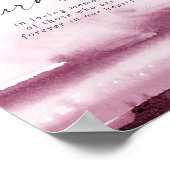 Poster Aquarelle moderne | Rouge Ce Candle Brûle Signe (Coin)