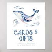 Poster Aquarelle modifiable sous le panneau marin (Devant)