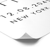 Poster Aquarelle Monstera Fête des mariées tropicale Bien (Coin)