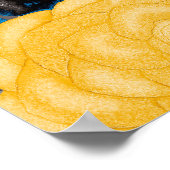 Poster Aquarelle motif sans couture avec fleurs de caméli (Coin)