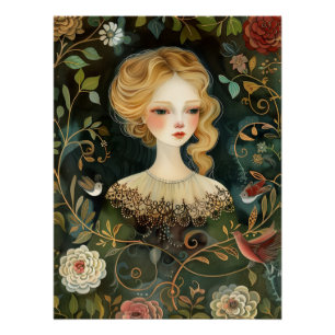 Poster Aquarelle mystérieuse