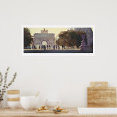 Poster Aquarelle "Napoléon's Carousel" Paris (Cuisine)