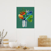 Poster Aquarelle Native Australian Flowers (Cuisine)