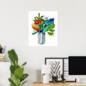 Poster Aquarelle Native Australian Flowers (Bureau à domicile)