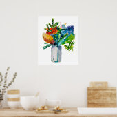 Poster Aquarelle Native Australian Flowers (Cuisine)