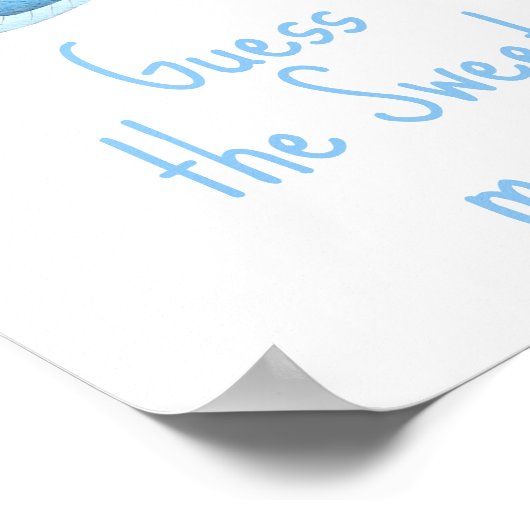 Poster Aquarelle nautique - Devinez le doux désordre (Coin)