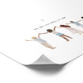 Poster Aquarelle nous sommes enfants de Dieu (Coin)