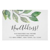 Poster Aquarelle nouvelle adresse (Devant)