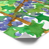 Poster Aquarelle Oiseau de l'Ouest Meadowlark (Coin)