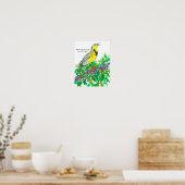 Poster Aquarelle Oiseau de l'Ouest Meadowlark (Cuisine)
