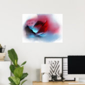 Poster Aquarelle Oiseaux de montagne naturels Coucher du  (Bureau à domicile)