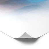 Poster Aquarelle Oiseaux de montagne naturels Coucher du  (Coin)