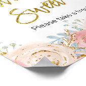 Poster Aquarelle or scintillante Aquarelle L'amour est si (Coin)