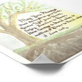 Poster Aquarelle originale et Bénédiction (Coin)