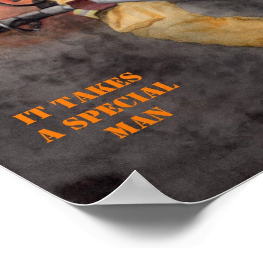 Poster "Aquarelle originale Miranda Saint James" (Coin)