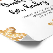 Poster Aquarelle pain d'épices - livres pour bébé (Coin)