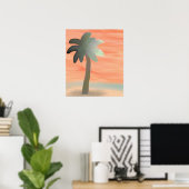 Poster Aquarelle Palm Tree (Bureau à domicile)