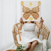 Poster Aquarelle papillon Brown Soleil céleste