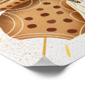 Poster Aquarelle papillon Brown Soleil céleste (Coin)