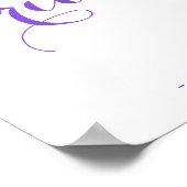 Poster Aquarelle papillon français douche nuptiale bienve (Coin)