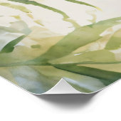 Poster Aquarelle Parakee bleu Eucalyptus Tree (Coin)