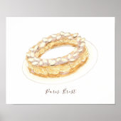 Poster Aquarelle Paris-Brest (Devant)