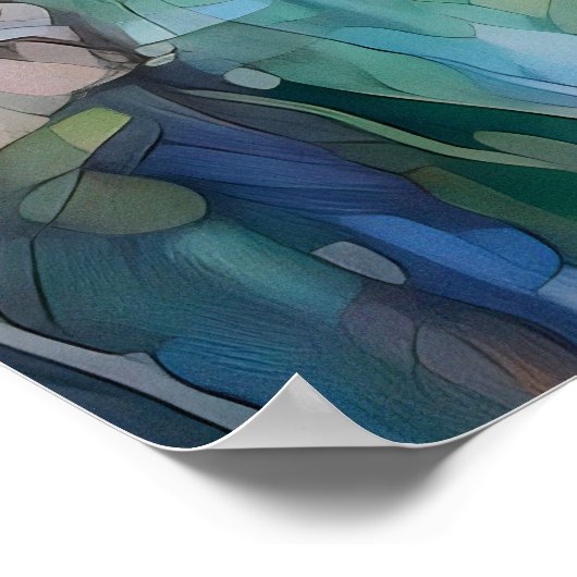 Poster Aquarelle Paysager (Coin)