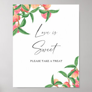 Poster Aquarelle pêche - l'amour est doux prendre plaisir