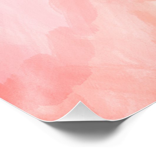 Poster Aquarelle peinte en pastel (Coin)