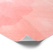 Poster Aquarelle peinte pastel (Coin)